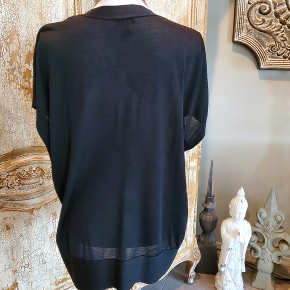 Talbots Black VNeck Sweater/ Top Size XL - Picture 9 of 9